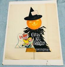 1950s Original Curtiss Halloween Candies Concept Drawn Artwork by CM Baby Ruth  picture