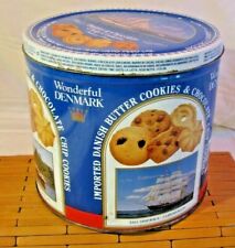 Wonderful Denmark Collectors Tin Imported Danish Butter & Chocolate Cookie  7.5