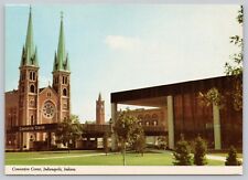 Indiana Convention Center Entrance & St. John's Church, Indianapolis IN Postcard picture