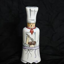 Vintage Salt Pepper Shaker Chef Hand Painted Ceramic Cook Hat Man - 6