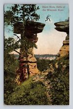 Dells Of Wisconsin River WI-Wisconsin, Stand Rock, Antique, Vintage Postcard picture