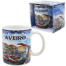 Traditional Portugal Aveiro Blue Ceramic Coffee Mug Gift Box picture