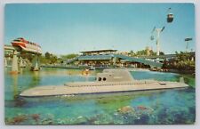 Disneyland Submarine Ride Mermaid Lagoon Tomorrowland Anaheim CA Postcard picture