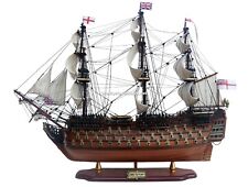 HMS Victory Lord Nelson Handcrafted Wooden Ship Model picture