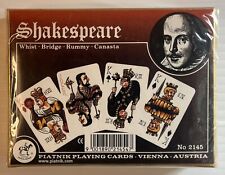 Vintage Shakespeare Playing Cards - Piatnik Austria - New and Sealed - #2145 picture