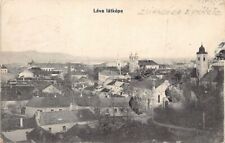 Judaica - SLOVAKIA - Levice (Léva) - Bird's eye view with the synagogue - Publ. picture