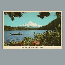 Vintage 1961 Chrome Postcard: Lost Lake & Mount Hood Oregon OR picture
