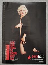 2013 Magazine Advertisement Page Marilyn Monroe Big Sexy Hair Spray Print Ad picture