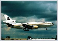 Airplane Postcard Mexicana Airlines Douglas DC-10 at Miami CE8 picture