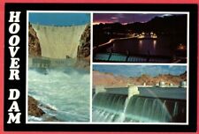 Vintage Spillways at Scenic Hoover Dam Postcard picture