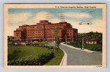 Beckley WV- West Virginia United States Veterans Hospital Vintage c1954 Postcard picture