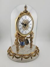 RARE HERMLE & SOHN 24K GOLD FABERGE EGG CRYSTAL CLOCK FOR ALL SEASONS. WORKING.  picture