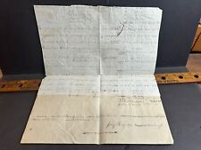 1864 Civil War Soldier Family Aid List & Receipt, Newburgh, Maine picture