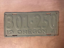 1941 Oregon License Plate # 301- 250 Repaint picture