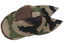Large 59- French Army Military CCE Woodland Camouflage Field Cap Hat Swallowtail picture