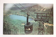 Postcard Cannon Mountain Aerial Tramway Car Passes Towers Franconia Notch NH M9 picture