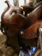 Old Antique Otto F. Ernst Slick Seat Highback Saddle Ridable Rare Quality 15” picture
