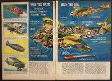 RAF Bristol Beaufort Torpedo Plane 1944 WWII Pin-Up Douglas Rolfe pictorial picture
