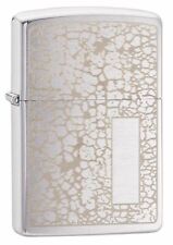 Zippo 49208, Crackle Pattern, Brushed Chrome Finish Lighter, Full Size picture