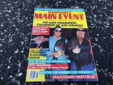 AUG 1987 WRESTLINGS MAIN EVENT magazine  - HART FOUNDATION - RIC FLAIR picture