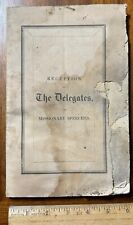1854 antique pamphlet Board of Missions Protestant Episcopal Church Speeches picture