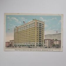 Curtis Court Hotel Apartments Minneapolis Minnesota Vintage Postcard Old Cars picture