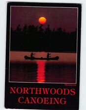 Postcard Northwoods Canoeing in Minnesota USA picture