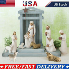 Willow Tree Nativity Figures Set Statue Hand Painted Decor Christmas Gift USA picture