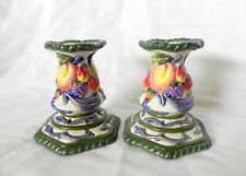 Fitz and Floyd Classics FLORENTINE Candlestick Holders 3.75
