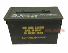 Original .50 CALIBER 5.56mm Military AMMO CAN M2A1 50CAL METAL AMMO CAN BOX VGC picture