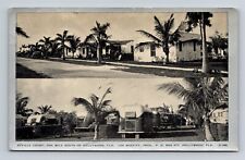 Hollywood FL-Florida, Seville Trailer Park, Court Motel, Vintage c1940 Postcard picture