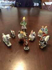 Vintage Occupied Japan Miniature Figurines Lot Of 8 Wow picture