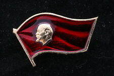NOS Soviet Badge Pin Medal Vladimir Lenin Communist Red Banner Internationalism picture