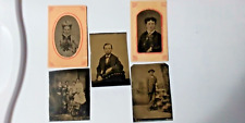 Tin Type Lot of 5 Pictures 1900's Lot #TT E picture