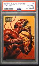 1996 Marvel Masterpieces 8 Carnage Marvel (MCU) Card PSA 10 Gem Mint picture