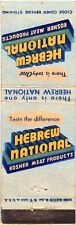 Hebrew National Kosher Meat Products Vintage Matchbook Cover picture