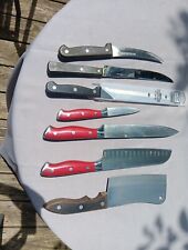 Vintage Butcher Knife Lot Of 7 Lot3 picture