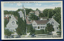 Ossining New York Trinity Episcopal Church Highland Avenue Postcard picture