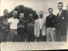 1948 Press Photo Members Of United States Olympic Track And Field In England picture