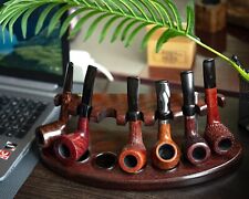 Tobacco Pipe Stand Rack for 7 Smoking Bowls Handmade from Ash-tree in Ukraine picture