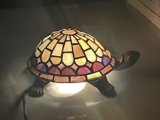 Quoizel TURTLE Desk Table Tiffany Style Stained Glass Lamp picture