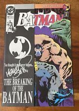 Batman 497 Dbl Cover Signed By Kelley Jones On Front page And Page #21 Rare Mint picture