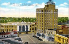 Texarkana AR-Arkansas, Union Station, Hotel McCartney, Vintage Souvenir Postcard picture