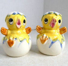 Vintage Lugenes Japan Baby Chicks Hatching Salt and Pepper Shakers SP99-22 picture