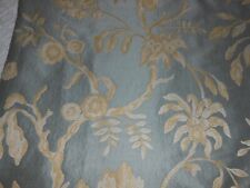 Scalamandre Lampas?? Large pillow cover floral cut velvet back custom new ONE picture