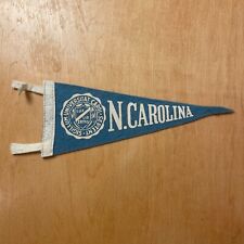 Vintage 1950s University of North Carolina 4x9 Felt Pennant Flag picture