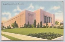 Omaha Nebraska Joslyn Memorial Art Museum Vintage 1955 Postcard picture