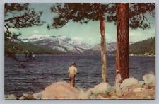 Donner Lake Union Oil 76 Gasoline West of Truckee CA Series 29 Postcard Vtg F7 picture