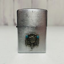 Zippo Dream Catcher Brushed Chrome Lighter Turquoise Eagle Southwest picture