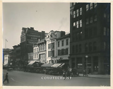 1920s Rare Photo WASHINGTON DC F STREET SCENE 14th 15th Showing SCHUTZ STUDIO picture